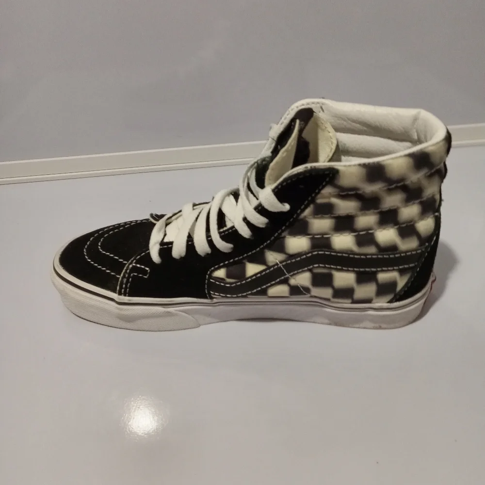 VANS Sk8-Hi Bolt Checkerboard‎ Skate Board Sneakers Women's 6.5